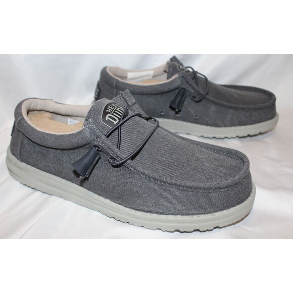 Hey Dude Wendy Women's sz 7 Chambray Gray Lightweight Slip On Shoes NIB - Picture 1 of 6